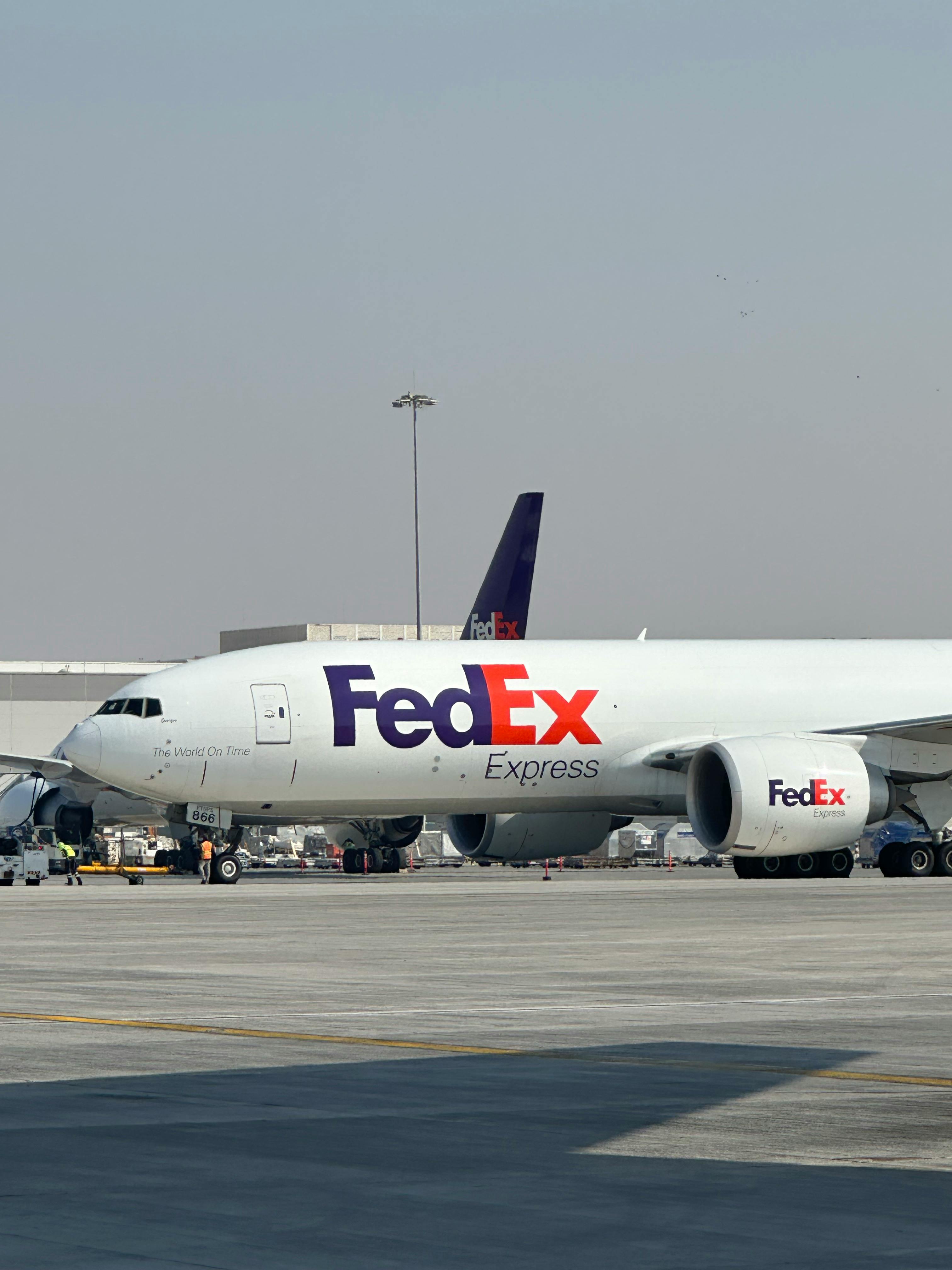 FedEx Express plane parked at an airport